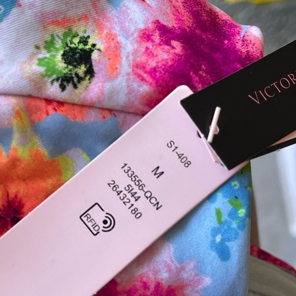 Victoria's Secret Vibrant Floral Bikini - Blue and Pink - Picture 3 of 4